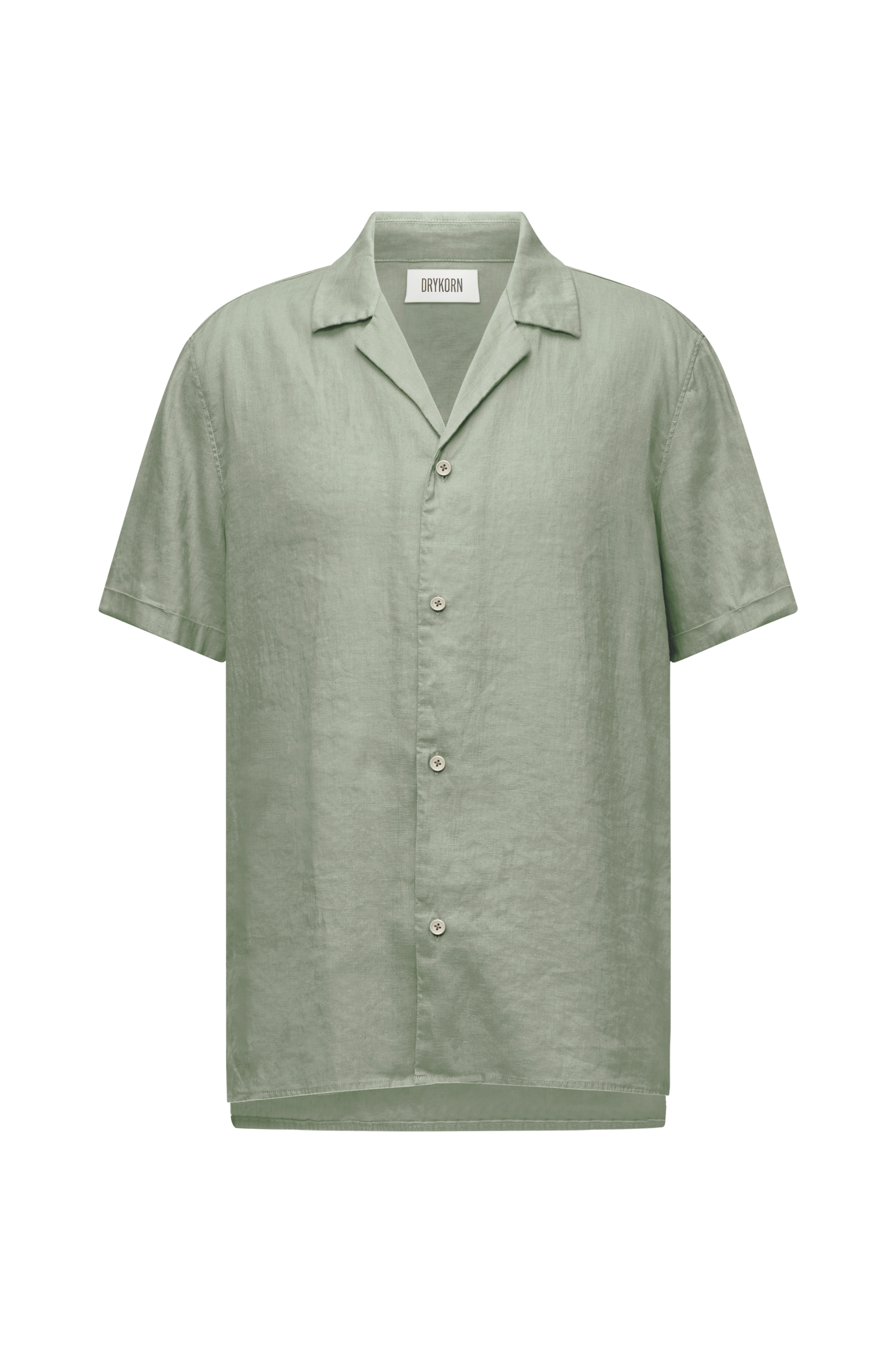 מכופתרת פשתן קצרה