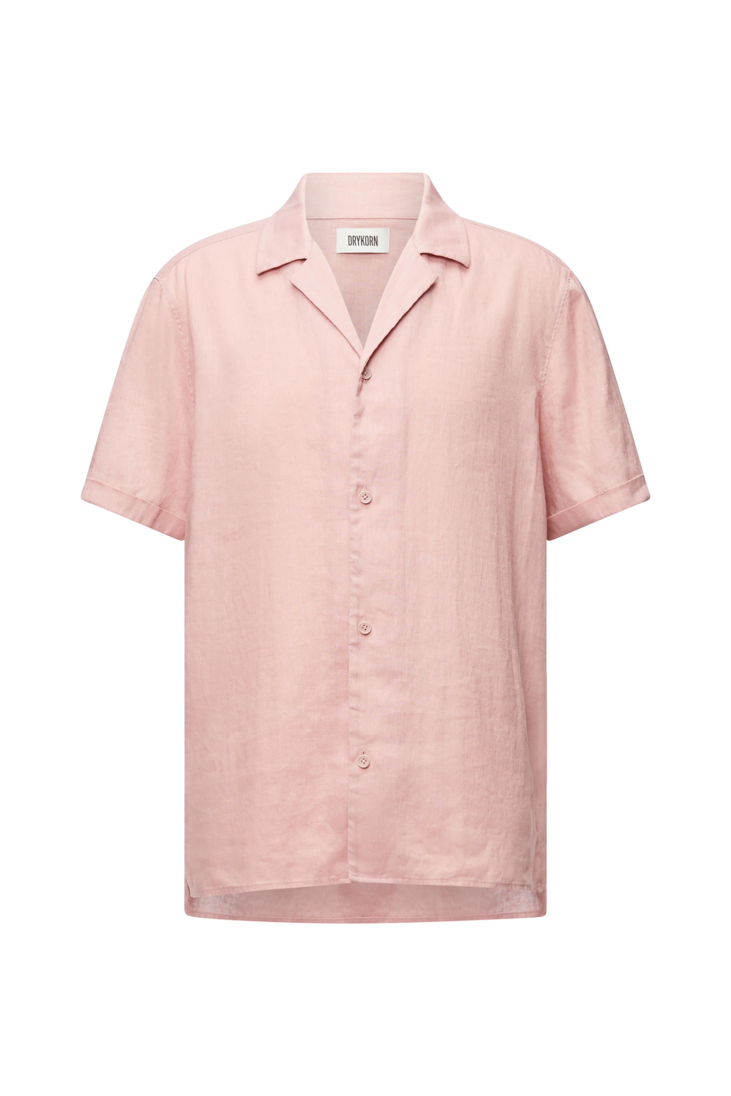 מכופתרת פשתן קצרה