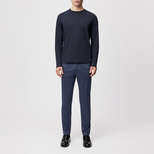 חולצה ארוכה תערובת ויסקוזה וכותנה