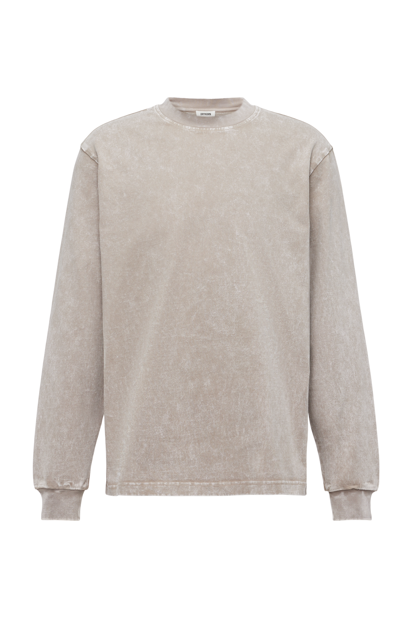 חולצת כותנה דהויה ארוכה