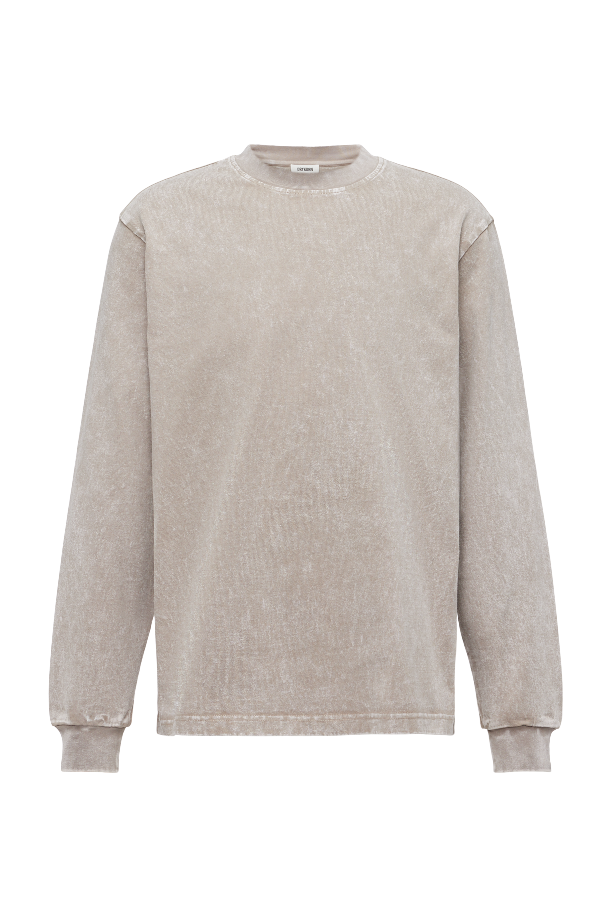 חולצת כותנה דהויה ארוכה