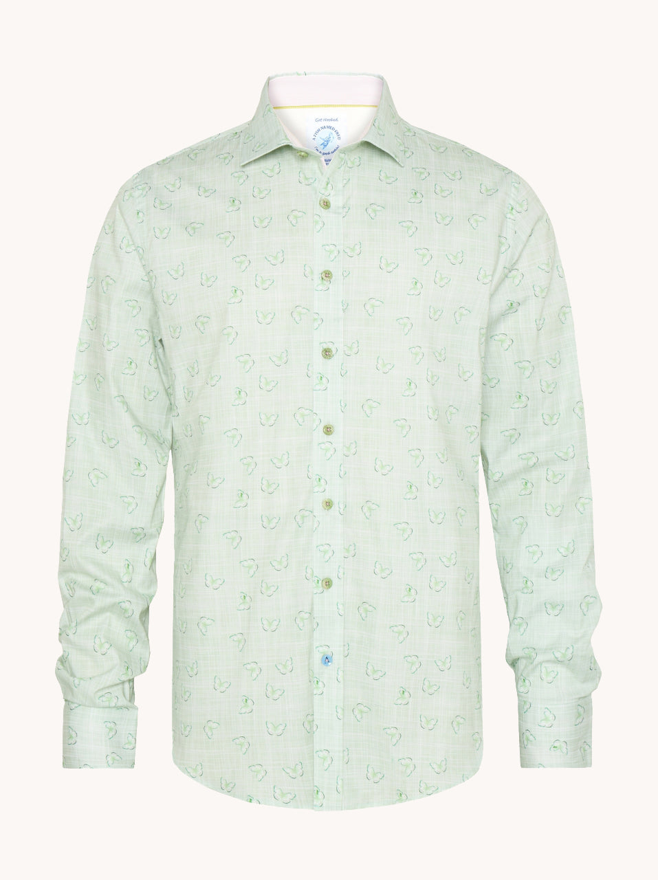 מכופתרת בהדפס פרפר