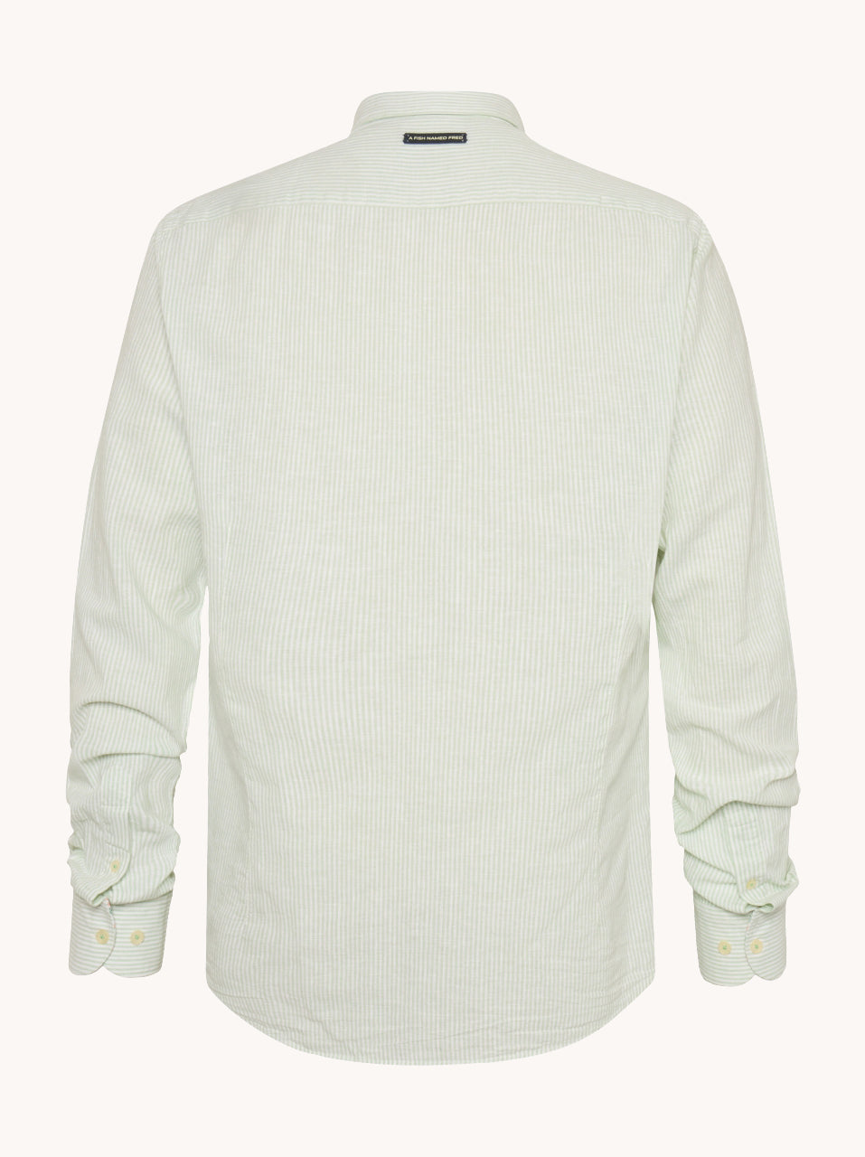 מכופתרת פשתן פסים