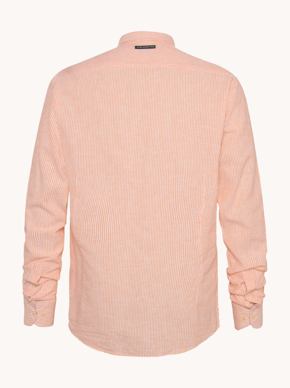 מכופתרת פשתן פסים