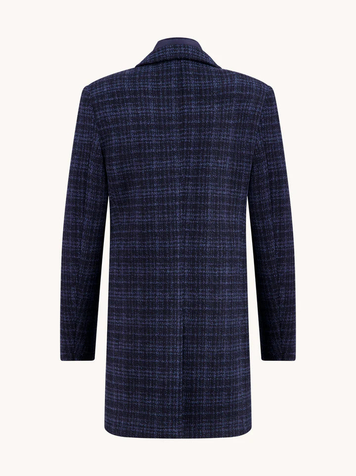 מעיל כפול משובץ