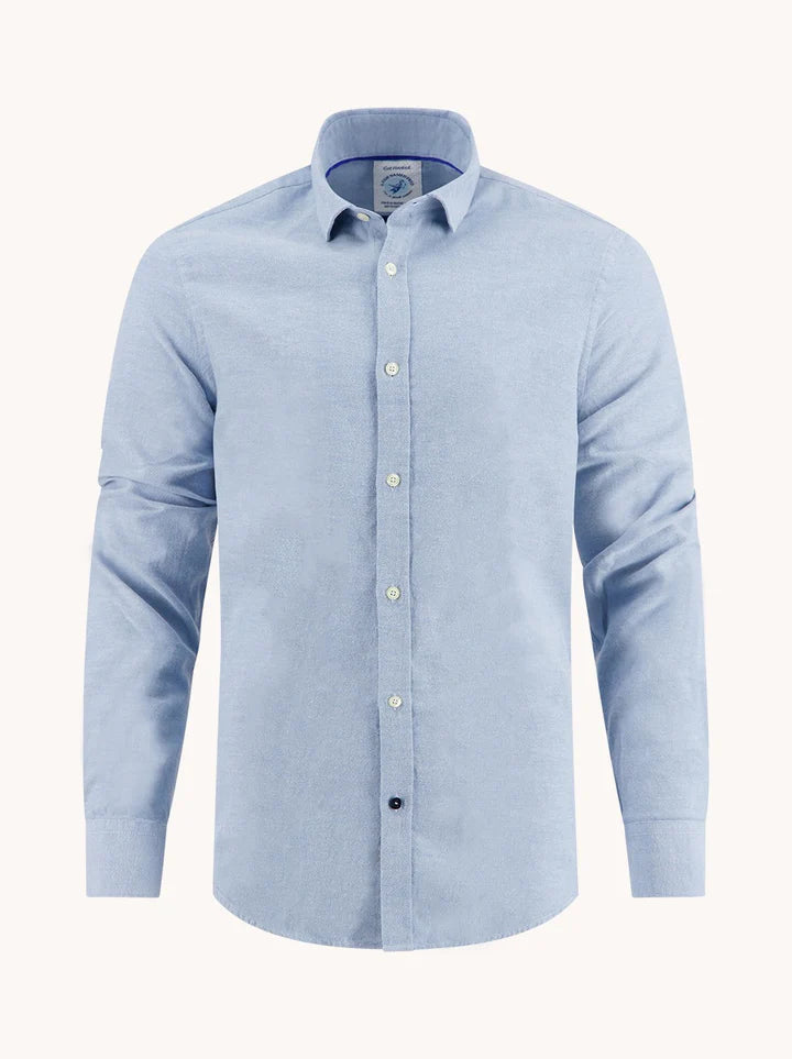 מכופתרת טוויל מוברשת