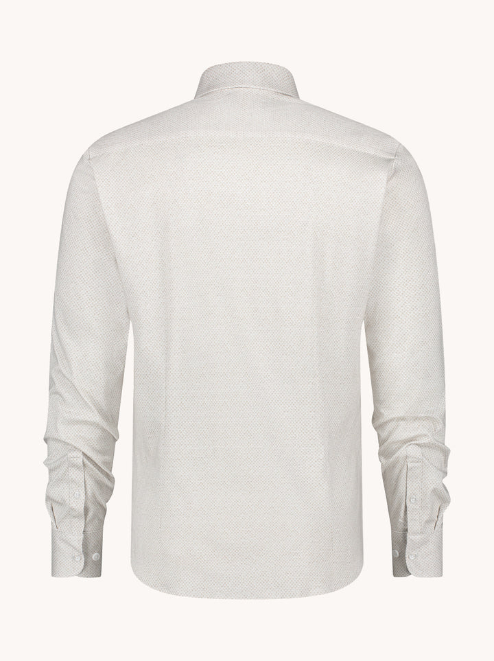 מכופתרת בהדפס מנוחש עדין