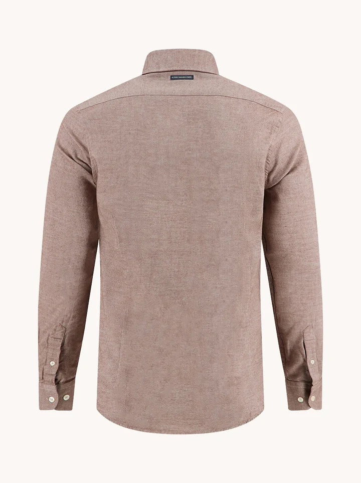 מכופתרת טוויל מוברשת