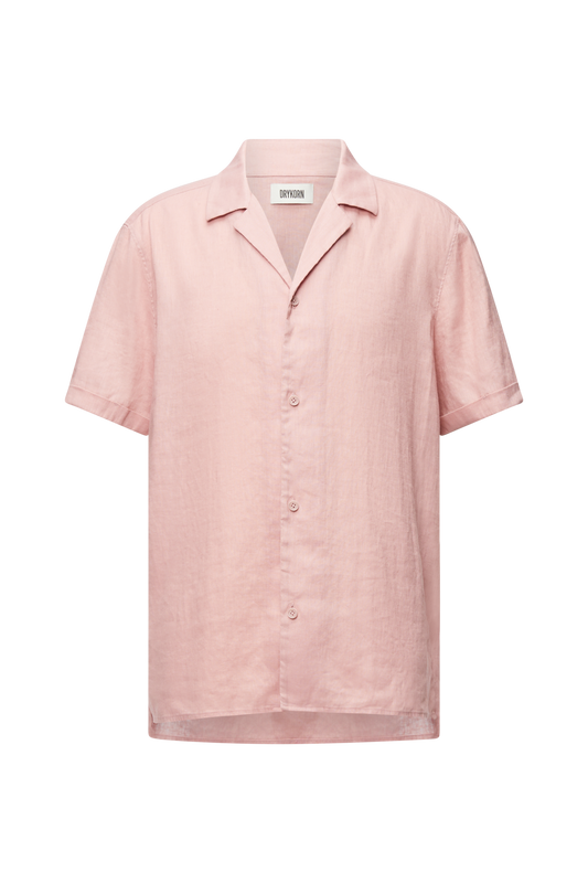 מכופתרת פשתן קצרה