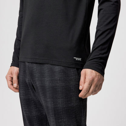 חולצה ארוכה תערובת ויסקוזה וכותנה