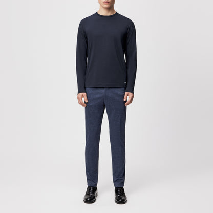 חולצה ארוכה תערובת ויסקוזה וכותנה