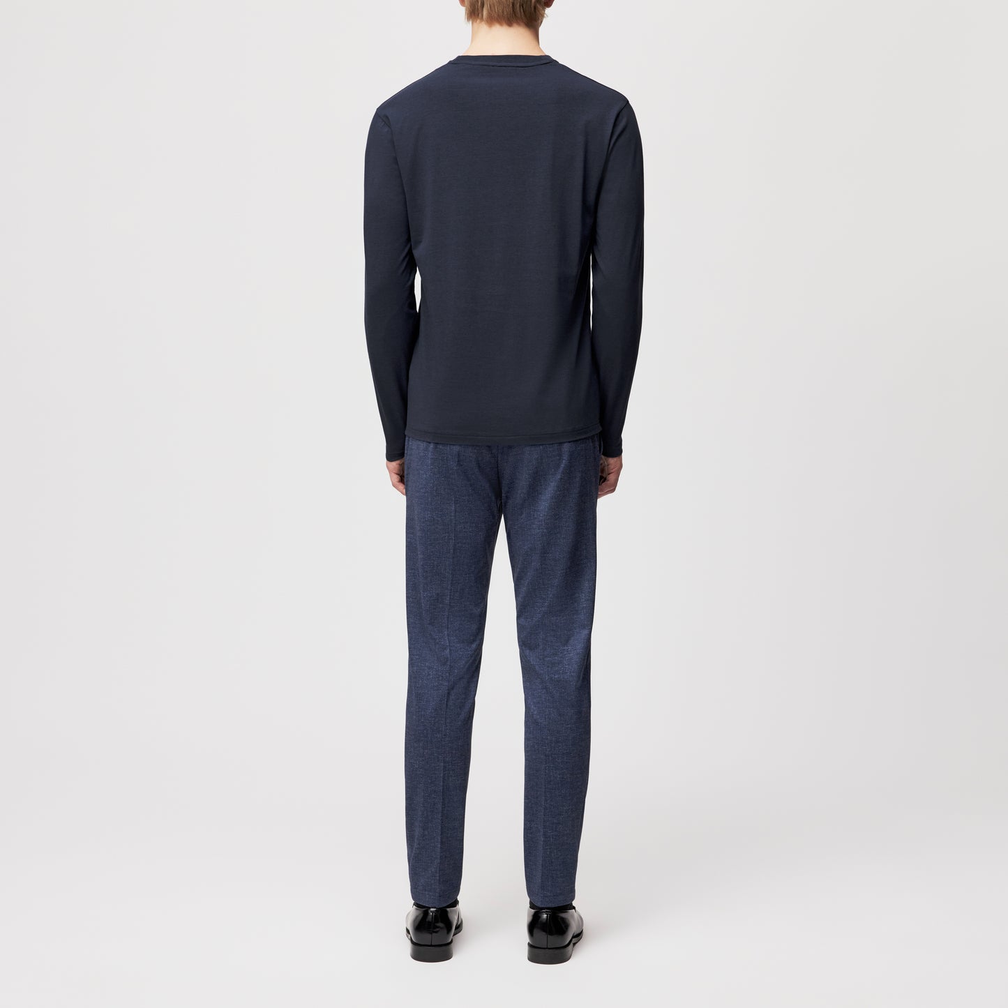 חולצה ארוכה תערובת ויסקוזה וכותנה