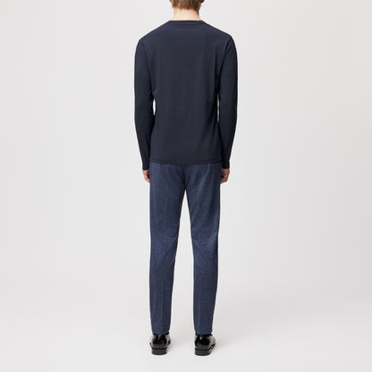 חולצה ארוכה תערובת ויסקוזה וכותנה