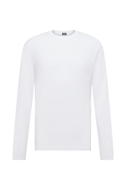 חולצה ארוכה תערובת ויסקוזה וכותנה