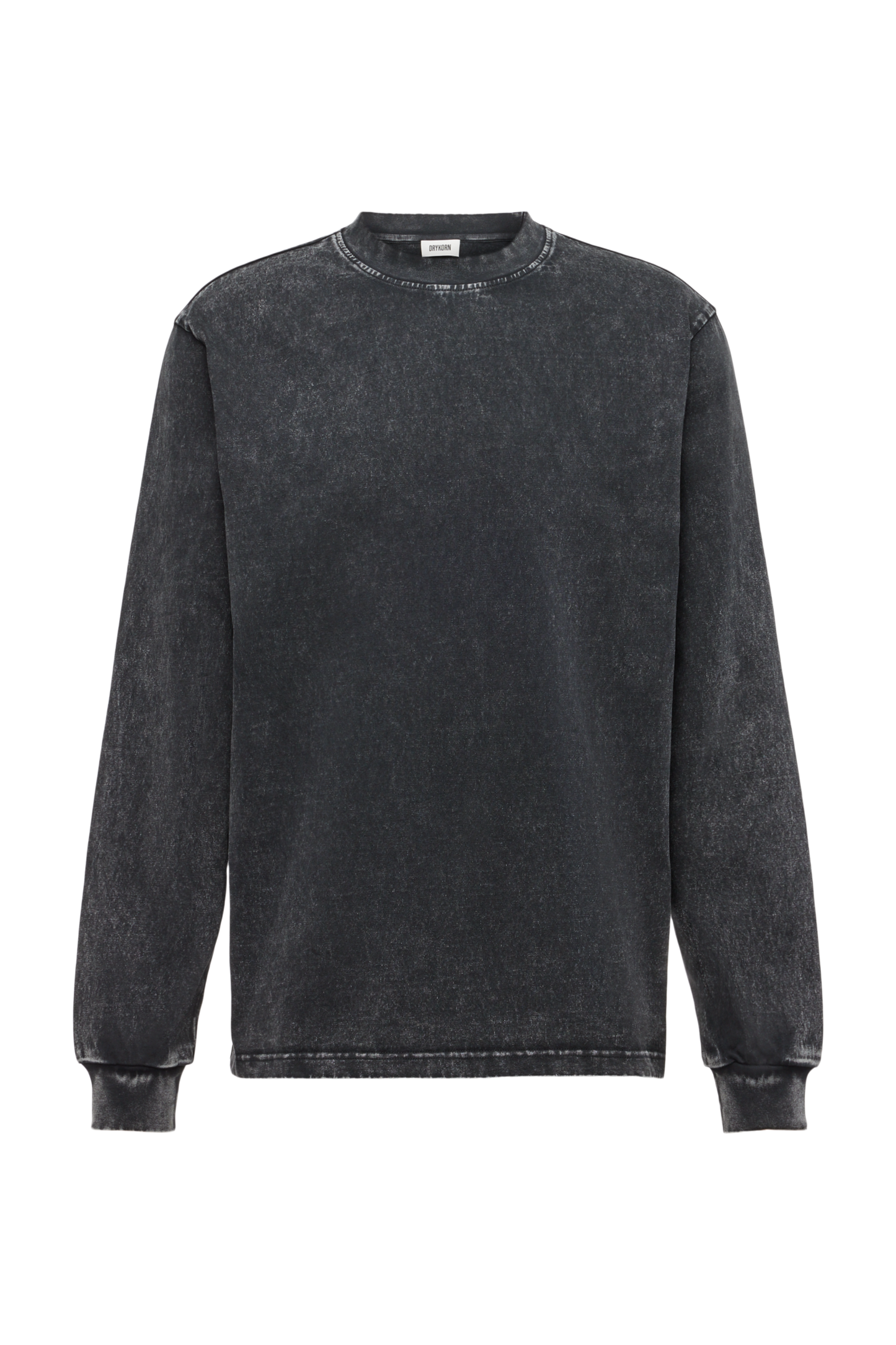 חולצת כותנה דהויה ארוכה