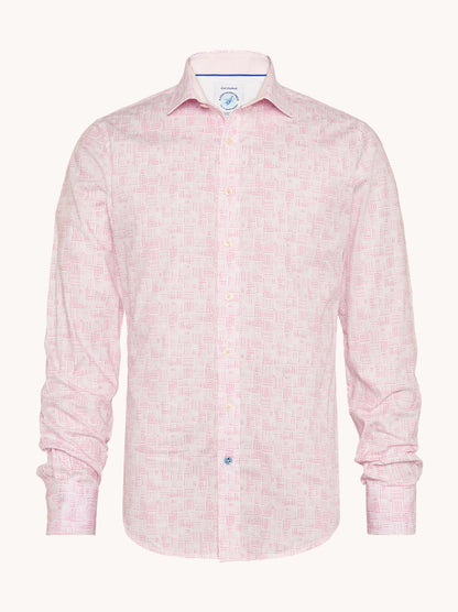 מכופתרת הדפס מלבני