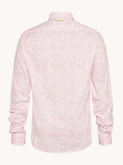 מכופתרת הדפס מלבני