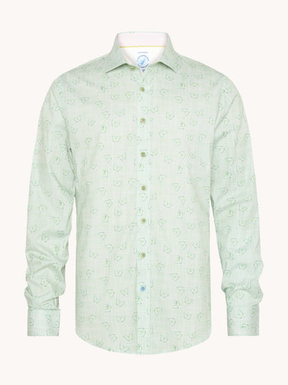 מכופתרת בהדפס פרפר