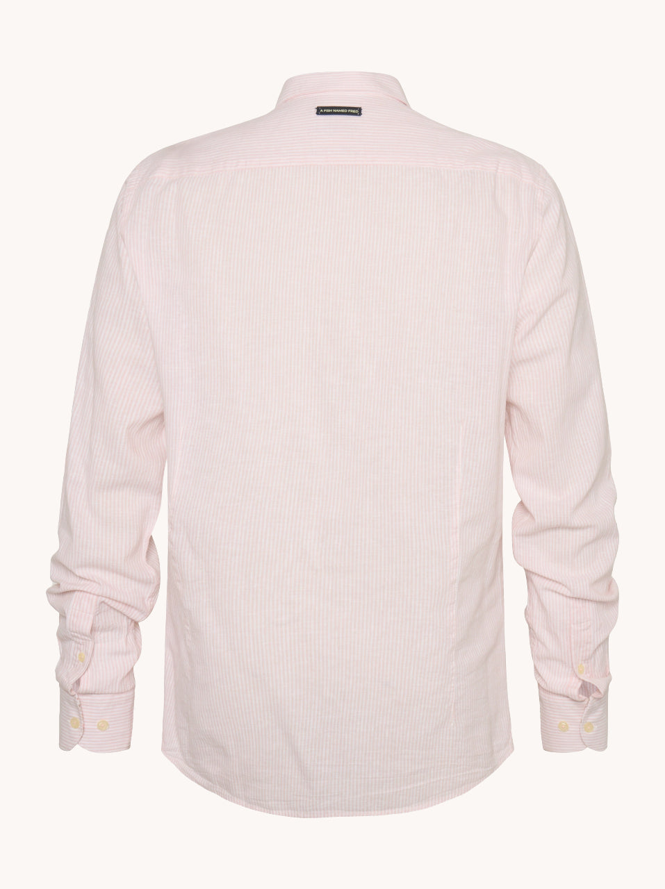 מכופתרת פשתן פסים