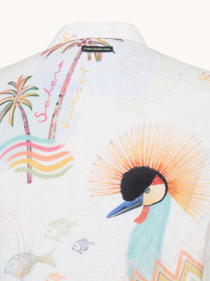 מכופתרת עגור הכתר - פשתן