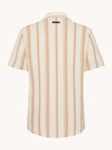 מכופתרת פסים סרוגה