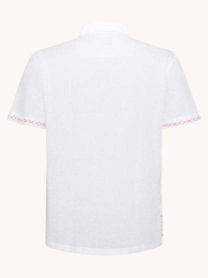 מכופתרת פשתן מעוטרת