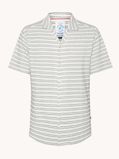 מכופתרת פסים