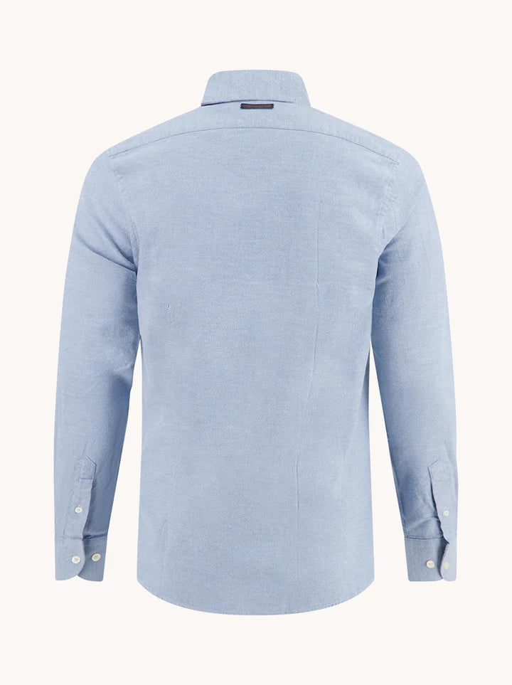 מכופתרת טוויל מוברשת