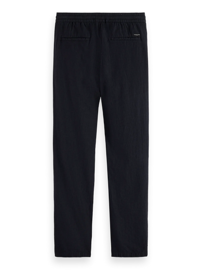 מכנס פשתן - שחור