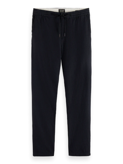 מכנס פשתן - שחור