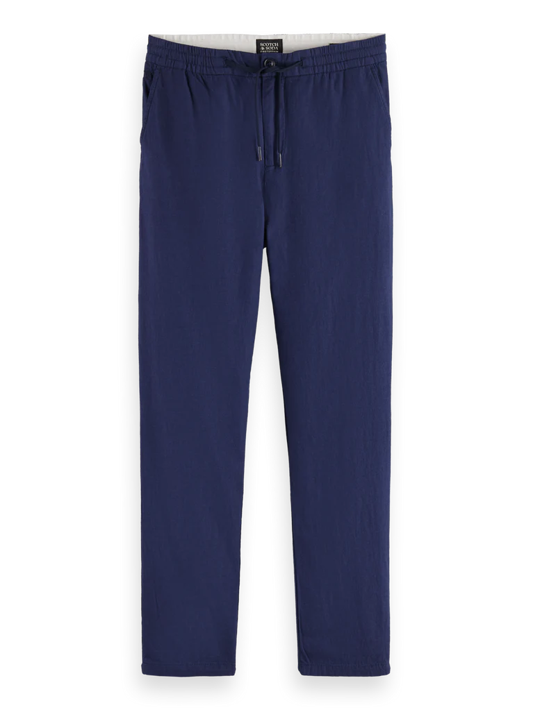 מכנס פשתן - כחול כהה