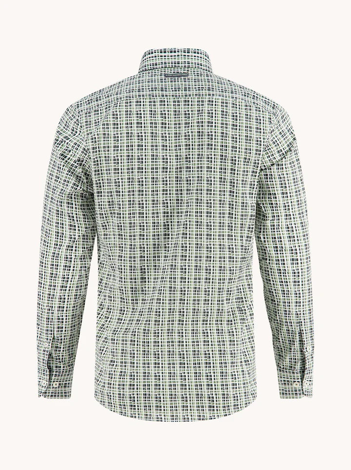 מכופתרת משבצות א-סימטריות