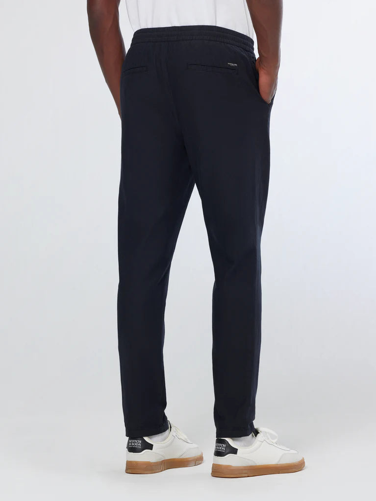 מכנס פשתן - שחור