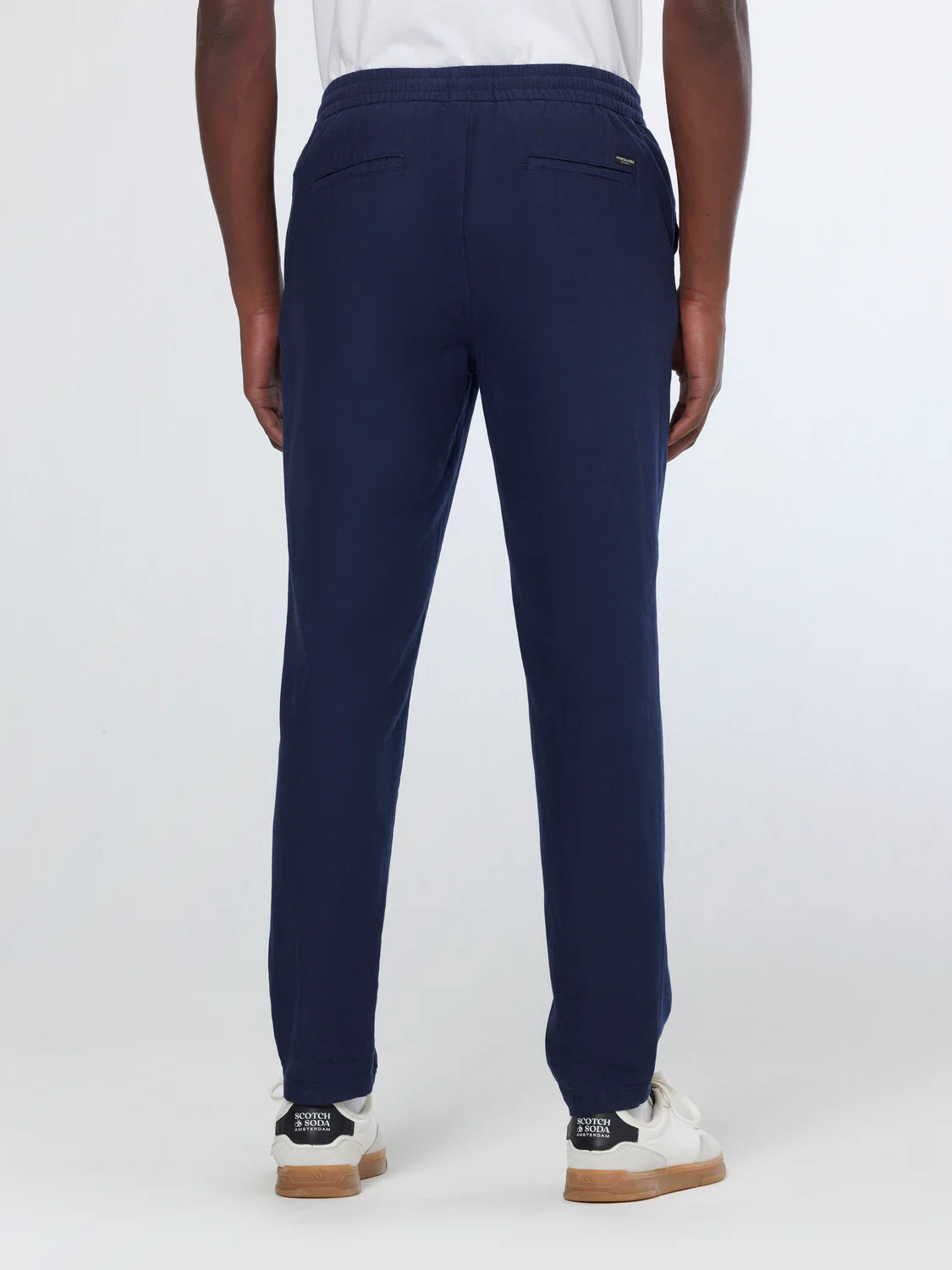 מכנס פשתן - כחול כהה