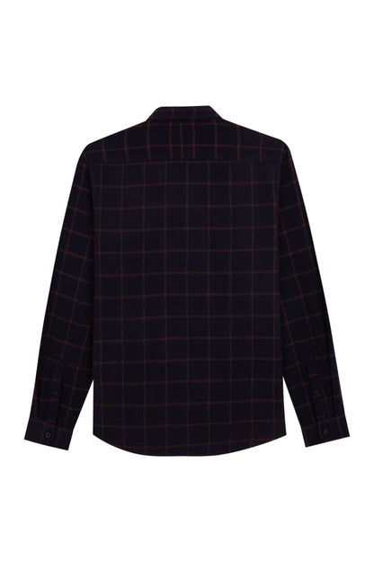 מכופתרת משבצות קנט