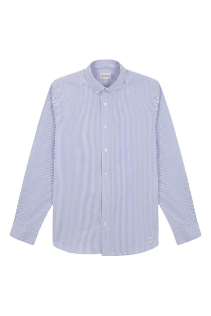 מכופתרת פסים אוקספורד