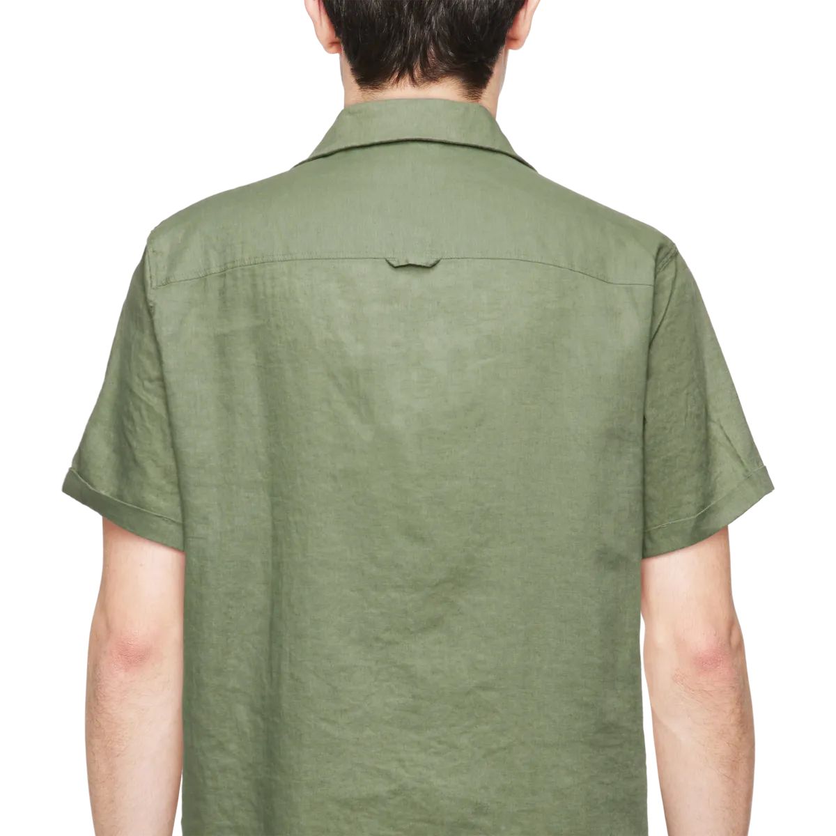 מכופתרת פשתן קצרה