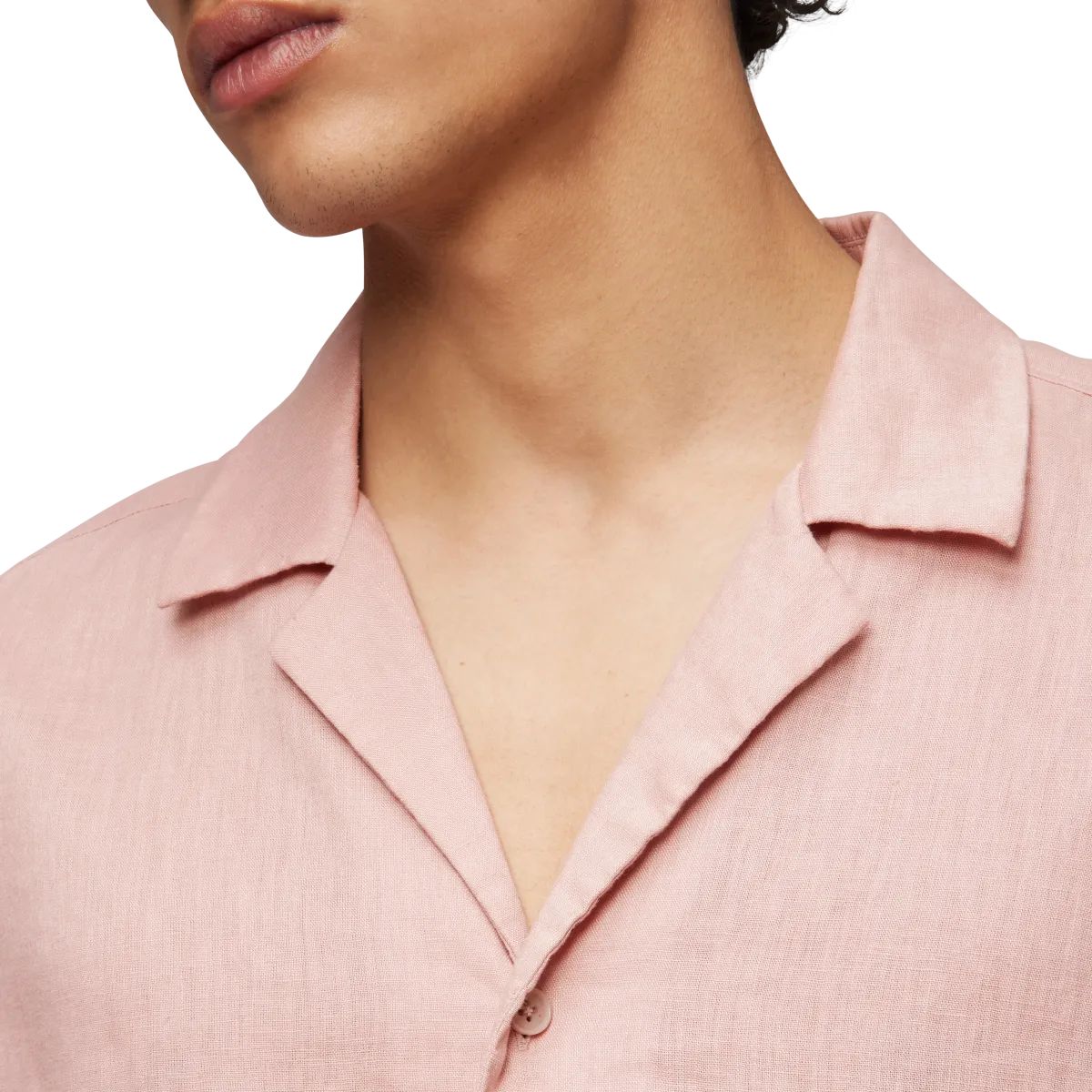 מכופתרת פשתן קצרה