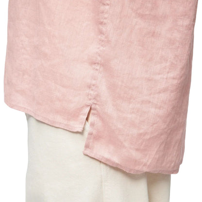 מכופתרת פשתן קצרה